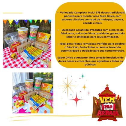 Imagem de Kit nº1 Doces Festa Junina São João c/ 375 doces