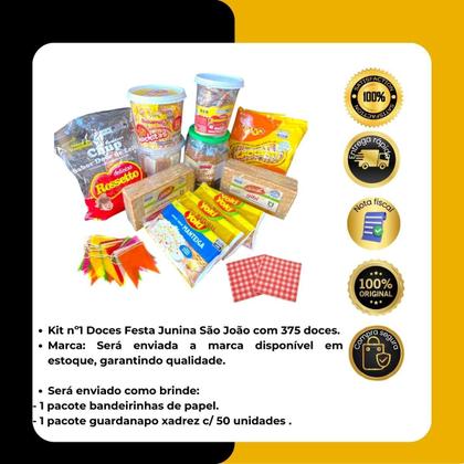 Imagem de Kit nº1 Doces Festa Junina São João c/ 375 doces