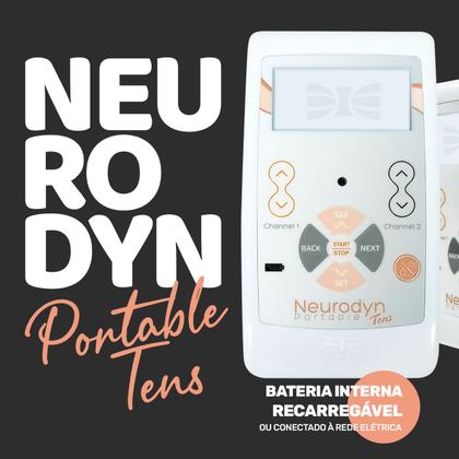 Imagem de Kit Novo Neurodyn Portable Tens + 12 Eletrodos e 1Kg Gel - Ibramed