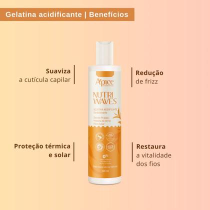 Imagem de Kit Nutri Waves - Creme de Pentear e Gelatina Ativadora 300ml Apice