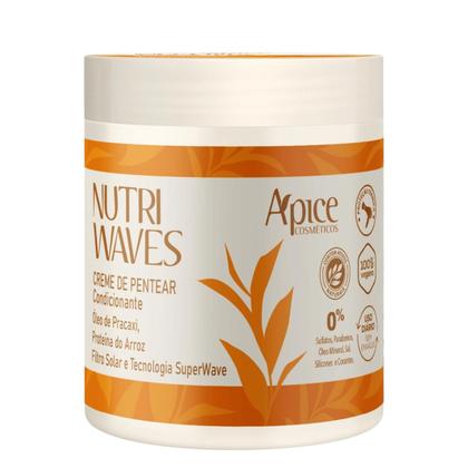Imagem de Kit Nutri Waves Creme de Pentear, Shampoo, Gel, Máscara - Apice  Cachos Definidos, Hidratados e com Brilho