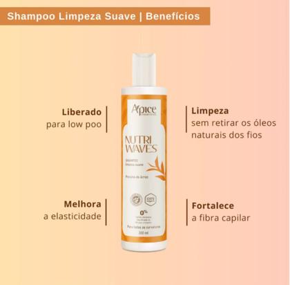Imagem de Kit Nutri Waves Shampoo, Cond + Creme Pentear Máscara Apice