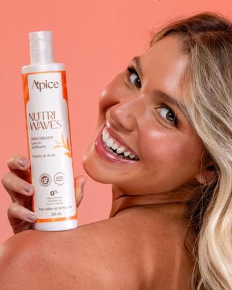 Imagem de Kit Nutri Waves Shampoo Condicionador Gelatina e Creme de Pentear Apice