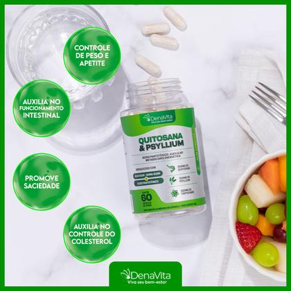 Imagem de Kit NutriBalance - Coenzima Q10, Ômega 3, Vitamina E + Quitosana e Psyllium - Denavita