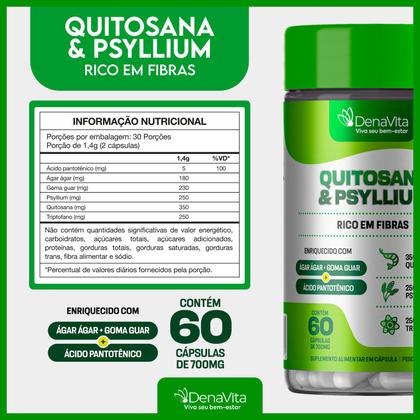 Imagem de Kit NutriBalance - Coenzima Q10, Ômega 3, Vitamina E + Quitosana e Psyllium - Denavita