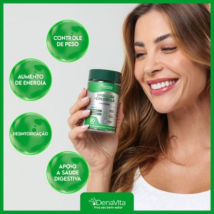 Imagem de Kit NutriBoost - Coenzima Q10, Ômega 3, Vitamina E, TCM + Spirulina Com Chlorela 2x1 - Vegano - Denavita