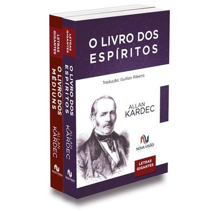 Imagem de Kit O Livro dos Espíritos + O Livro dos Médiuns- Letras Gigantes - NOVA VISÃO