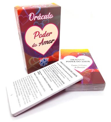 Imagem de Kit O Oráculo Poder do Amor e Porta Tarô Caixa Madeira