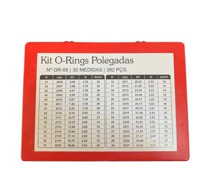 Imagem de Kit O'ring Polegadas Maleta Com 382 Peças