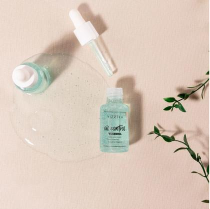 Kit Oil Control Vizzela Sabonete Tônico Esfoliante Hidratante e