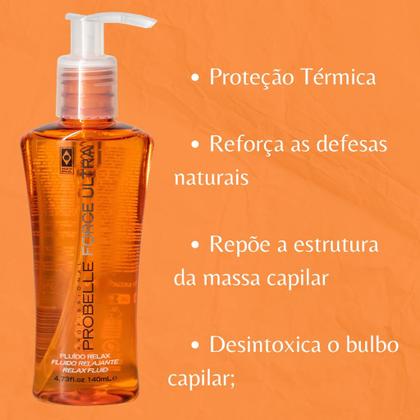 Imagem de kit Oleo de Argan 140 ml + Fluido Relax 140 ml Probelle Super Bonita