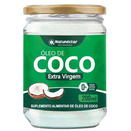 Imagem de Kit Óleo de Coco 1450mg 60 Cápsulas  Óleo de Coco Líquido 200ml Extra Virgem Natunéctar