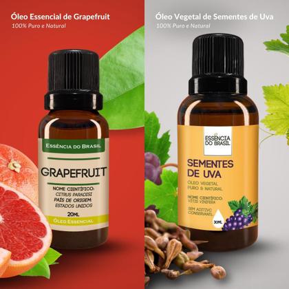 Imagem de Kit Óleo Essen. Grapefruit 20Ml + Vegetal Sementes Uva 30Ml