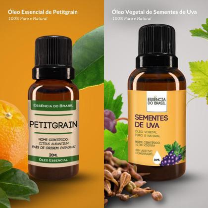 Imagem de Kit Óleo Essen. Petitgrain 20Ml + Vegetal Sementes Uva 30Ml