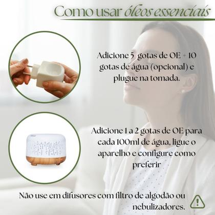 Imagem de Kit Óleo Essencial Via Aroma Melhora Respiração Sinusite Bronquite Alecrim Menta Eucaliptus