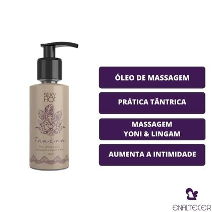 Imagem de Kit Óleo Massagem Intima Tantrica Colar Venda Pena Sensorial