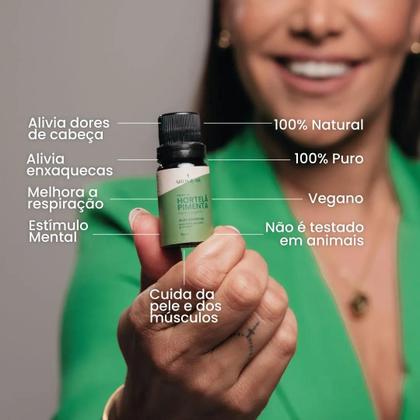 Imagem de Kit Óleo Semente de Uva e 3 Óleos essencias ( Lavanda Francesa, Hortelã Pimenta e Gerânio)