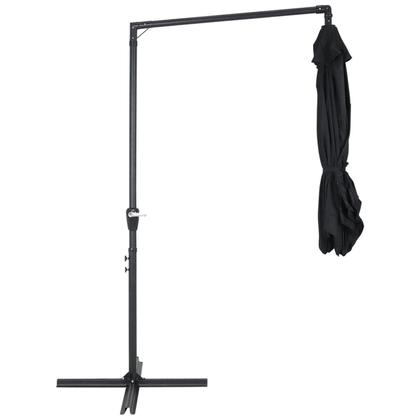 Imagem de Kit Ombrelone Lateral Suspenso 3m Veneza Com Manivela + Base 60L Quadrada - Belfix