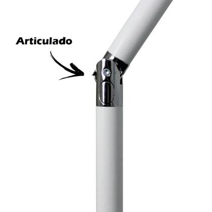 Imagem de Kit Ombrelone Maresias 2,5m Bagum Alumínio Articulado Manivela Com Base Plástica Azul - Belfix