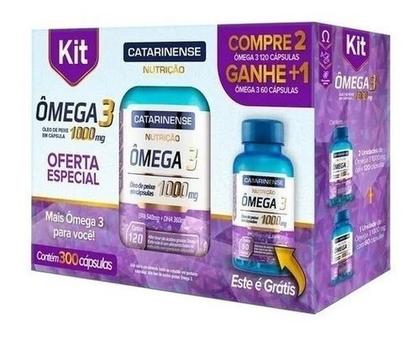 Imagem de Kit Ômega 3 1000mg C/ 300 Cápsulas - Catarinense