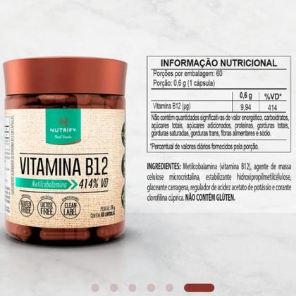 Imagem de Kit Omega 3 Tg 1360mg 60 Caps + Vit B12 Metilcobalamina 60 caps Nutrify