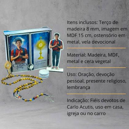 Imagem de Kit Oratório com Imagem e Terço Carlo Acutis