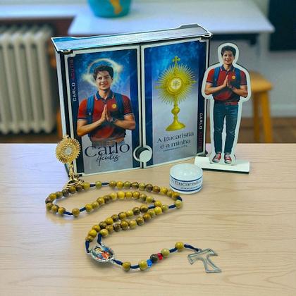 Imagem de Kit Oratório com Imagem e Terço Carlo Acutis