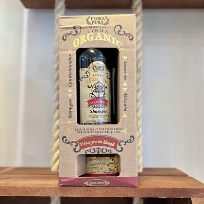 Imagem de Kit organic vinagre de maca-1.260ml- flora pura