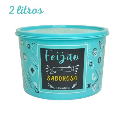 Imagem de Kit Organizador Alimentos de Cozinha 5 Potes Estampados Porta Mantimentos