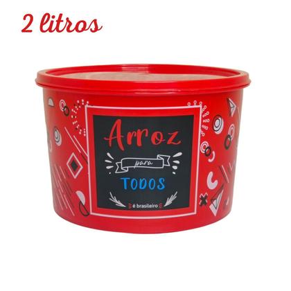 Imagem de Kit Organizador Alimentos de Cozinha 5 Potes Estampados Porta Mantimentos