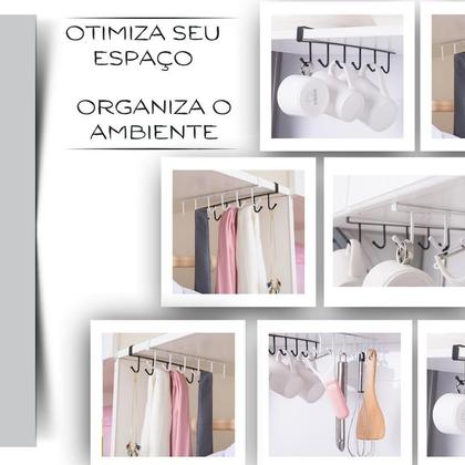 Imagem de Kit Organizador Armario Xicaras Suporte Metal Caneca