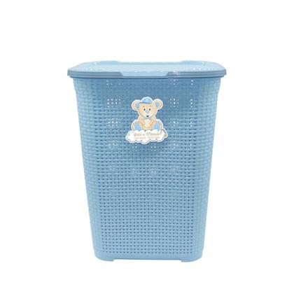Imagem de Kit Organizador Baby Cesto 30L Cesto 3,5L Lixeira 6L Azul