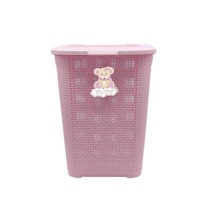 Imagem de Kit Organizador Baby Cesto 30L Cesto 3,5L Lixeira 6L Rosa