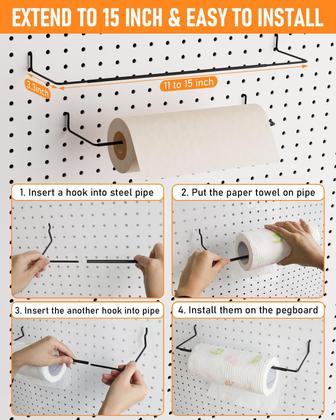 Imagem de Kit organizador de acessórios Pegboard INCLY 238 PCS para Pegboard