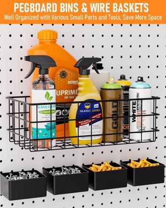 Imagem de Kit organizador de acessórios Pegboard INCLY 238 PCS para Pegboard