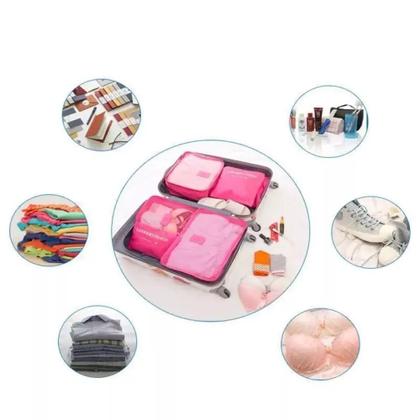 Imagem de Kit organizador de bagagem viagem 7 peças