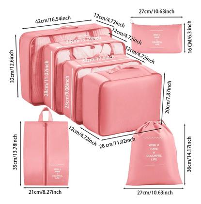 Imagem de Kit organizador de bagagem viagem 7 peças