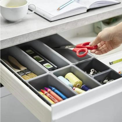 Kit Organizador De Gavetas E Armários 7 Peças - ORGANIZADOR 7 PECAS Imagem de Kit Organizador De Gavetas E Armários 7 Peças