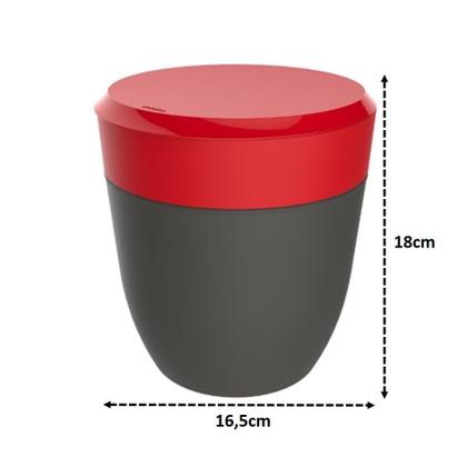 Imagem de Kit Organizador De Pia Porta Detergente + Lixeira 2,5 Litros Cozinha - Crippa