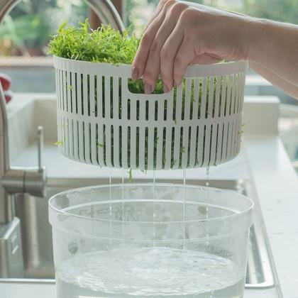 Imagem de Kit organizador e secador de saladas Ou 5,5L Clear Fresh Natural