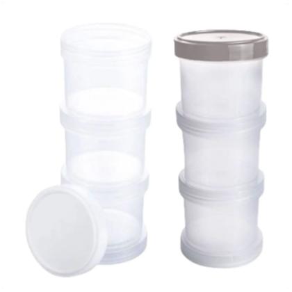 Imagem de Kit Organizador Multiuso Com Rosca 03 Pçs 220ml Empilhável