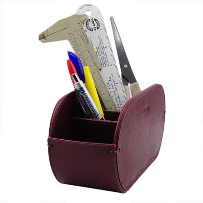 Imagem de Kit Organizador ONIX Porta Copos e Controle em Couro Galvani