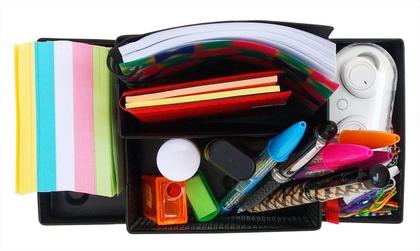 Imagem de Kit Organizador Para Escritório Com 4 Partes Preto