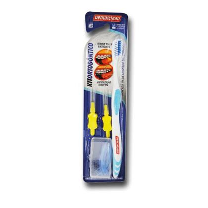 Imagem de Kit Ortodôntico Escova dental Passa fio Escova Interdental DentalClean SÒ NA BABY e BABY