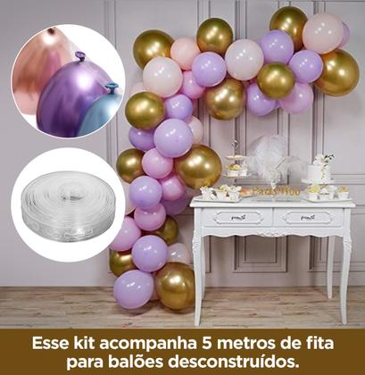 Imagem de Kit Ouro Personalizado Festa Aniversário Urso Príncipe -IMPAKTO VISUAL