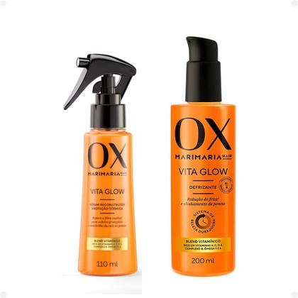 Imagem de Kit Ox Mari Maria Hair Vita Glow: Shampoo, Condicionador, Máscara, Sérum, Defrizante, Óleo e Tônico