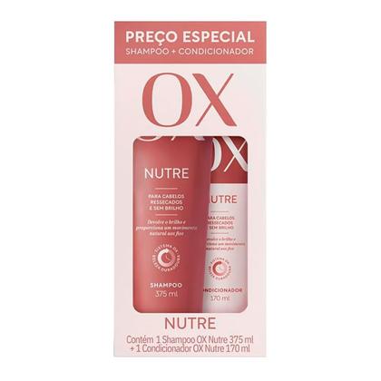 Imagem de Kit Ox Shampoo 375ml e Condicionador 170ml Nutrição Intensa Mais Máscara Nutrição Intensa 300g