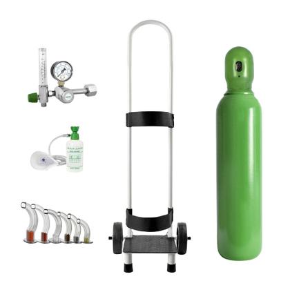 Imagem de Kit Oxigênio Portátil 10 Litros Aço com Carrinho Sem Carga