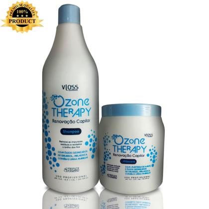 Imagem de Kit Ozone Therapy, Shampoo E Máscara Para Fios Revitalizados