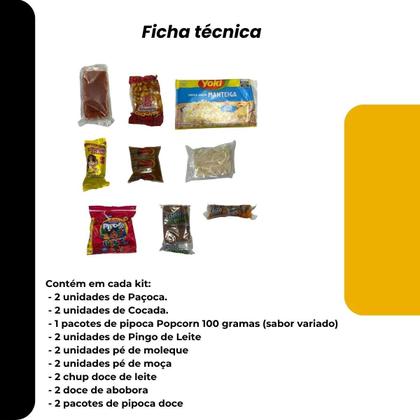 Imagem de Kit p/ 2 pessoas Doces Tradicionais Festa Junina c/17 doces